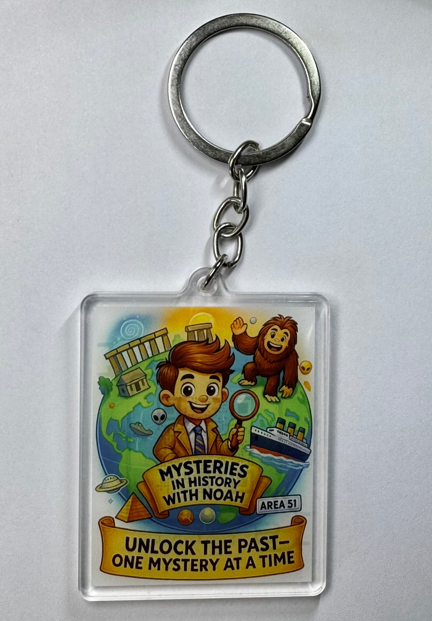 Mysteries in History Keyring